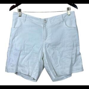 Tori Richard Linen Blend Lined White Shorts size 10